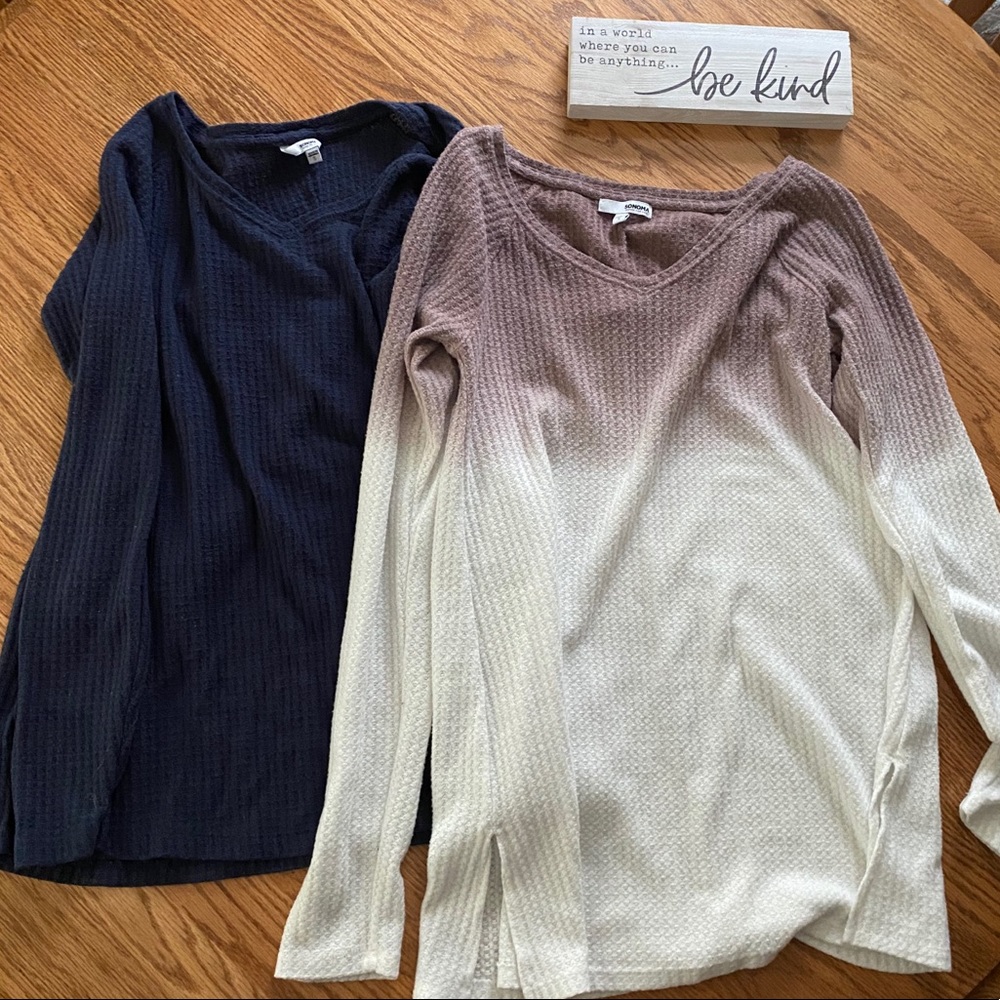 TWO: Sonoma Goods For Life Long Sleeve Waffle Tee